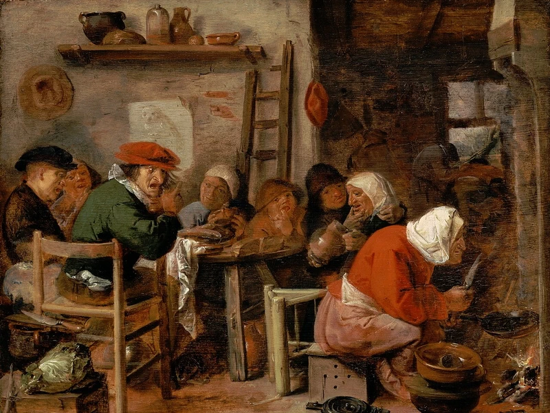 1605-Adriaen Brouwer - Donna che prepara i pancake - Kunstmuseum Basel, Basilea